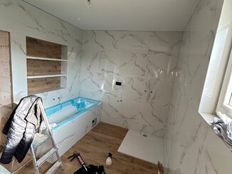 Kompletná prerábka kúpeľne vrátane obkladov a sanity